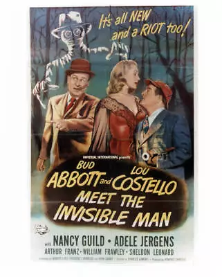 Bud Abbott Adele Jergens And Lou Costello In Movie Art For The Fil- Old Photo • $9