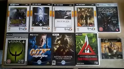 £9.99 • Buy 10 X FPS / SHOOTER PC GAME BUNDLE : QUAKE 4, KINGPIN, JAMES BOND 007 NIGHTFIRE