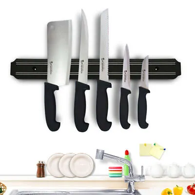 Wall Mount Magnetic Knife Scissor Storage Holder Rack Strip Kitchen Tool • $6.53