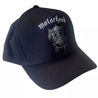 Motorhead - Warpig Logo- Sonic Silver - Black OSFA Snapback Baseball Cap • $19.99