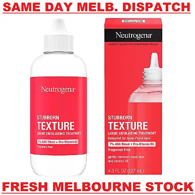 Neutrogena Stubborn Texture Liquid Exfoliating Acne Treatment 7% AHA + B5 127mL • $42.50