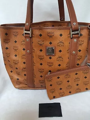 AUTHENTIC MCM Cognac Visetos Shoulder Bag • $110
