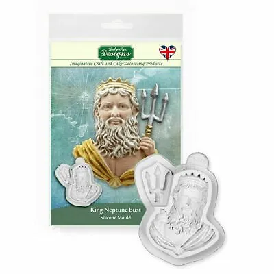 £9.99 • Buy Katy Sue Quest For The Sea KING NEPTUNE BUST Silicone Sugarcraft Cake Mould 