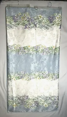 Tablecloth 122  X 64  Iris And Daffodil Floral Border With 6 Napkins • $28