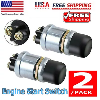 2PCS 12 Volt DC Waterproof Start Momentary Push-Button Starter Switch • $5.99