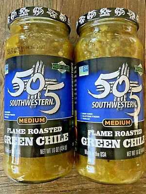 2 X 505 Southwestern HATCH VALLEY New Mexico Flame Roasted Green Chiles 16oz • $21.99