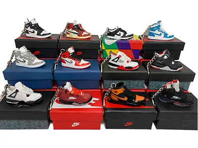 Air Jordan Mini Sneaker Keychain With Shoe Box 3D Gift/Charm High Quality • $11.97