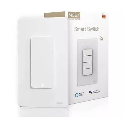 NEW MOES WiFi 1/2/3/4 Gang Smart Light Switch Alexa Google APP Remote Light Swi • $13