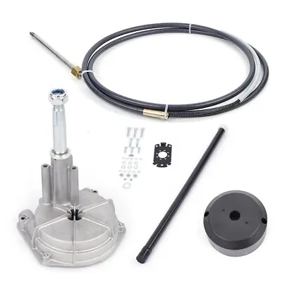 12 Feet Boat Rotary Steering System Outboard Set & 12Ft Marine Cable SS13712 • $89.30