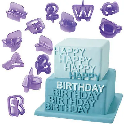 £16.99 • Buy Wilton Alphabet Number Cut Outs Sugarcraft Cutters Set Of 40   FAST DESPATCH
