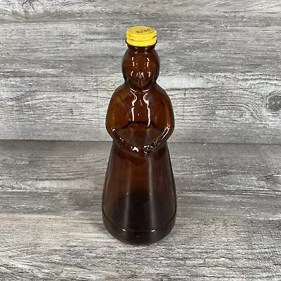 Vintage 12 Oz Mrs. Buttersworth’s Glass Syrup Bottle Metal Lid 8 1/2” 1964 • $25