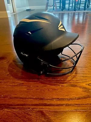 EASTON~ Elite Helmet Black On Black Size M-6 3/8-7 1/8 ~2021 • $12