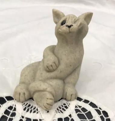 Quarry Critters Cat Figurine Carla Second Nature Design Anthropomorphic Kitten • $18.21