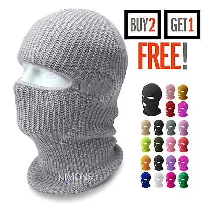 Winter Ski Mask 3 Hole Knitted Skull Balaclava Beanie Hat Men Outdoor Sports Cap • $7.95