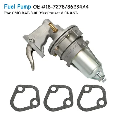 Fuel Pump Assembly For MerCruiser & OMC 140HP 3.0L 110HP 120HP 2.5L 86234A4 NEW • $36.89