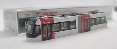 Kato N Gauge Unitram Tram Portram TLR0606 Blue & White Model 14-801-4 Boxed • £75