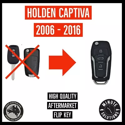 Fits Holden Captiva Complete Remote Flip Key Fob 2006 - 2016  • $46.49
