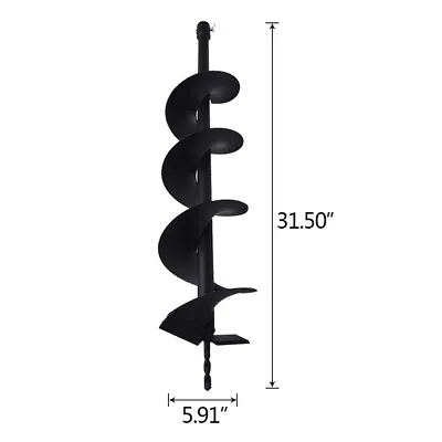 6 Inch Earth Auger Drill Bits Fits For Gas Powered Post Fence Hole Digger Drill • $28.26