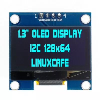 1.3  I2C IIC 128X64 OLED Display Module Arduino Blue Color SSD1106 US • $6.20