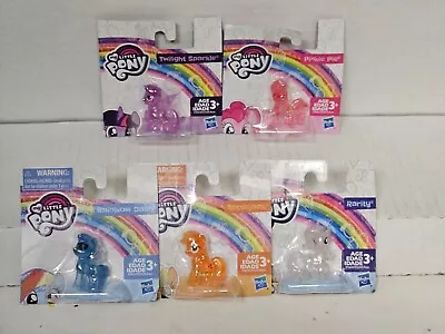 New 2018 Hasbro My Little Pony 5 Of Mane 6 Clear Mini Figure Collection Sealed • $15.50