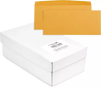 500#12 Envelopes With Gummed Seal 11” X 4.75” Brown Manila Oversize Envelopes • $58.99