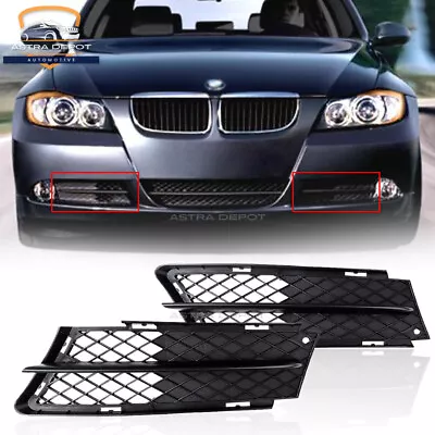 Front Bumper Lower Fog Light Mesh Grill For BMW E90 E91 335i 328i Pre-LCI 06-08 • $18.98