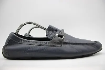Salvatore Ferragamo Driving Loafers Navy Blue Men's Size US 9 EE Leather • $130.46