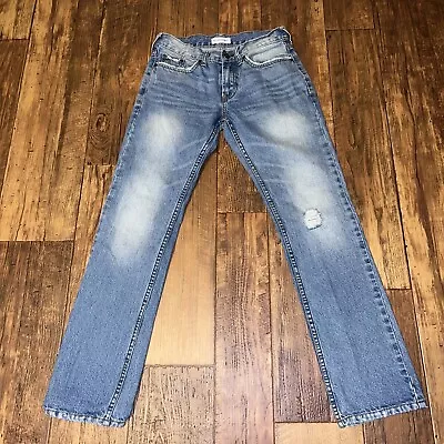 Bullhead Jeans Mens 28x30 Blue Dillon Skinny Distressed Rocker Grunge Normcore • $14.99