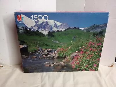 Mt. Rainey Nat'l Park WA Milton Bradley Puzzle 1500 PCS Landscape 1996 Sealed • $27.99