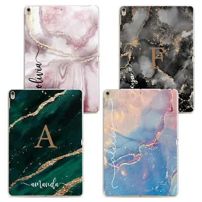 Personalised Marble Case Name Initial Cover Custom Cases For IPad Air Pro & Mini • £9.99