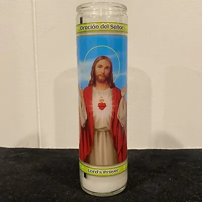 Lord's Prayer Candles Unscented 2 X 8  Tall Prayer Vigil  Candle • $10.99