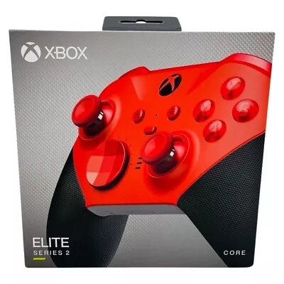 Microsoft Elite Series 2 Core Wireless Controller For Xbox & PCs - Red - READ VG • $26