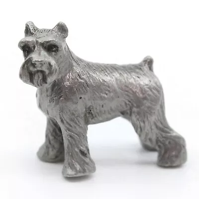 PEWTER Schnauzer Dog - Rawcliffe / P Davis 1  Metal Animal Miniature • $12.99