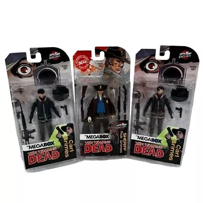 Walking Dead MegaBox Action Figure Lot Of 3 RICK GRIMES N CARL GRIMES W Bloody • $50