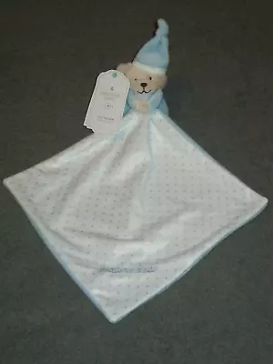 Mothercare Blue Star Bedtime Bear Blankie Comforter New With Tag. • £17.99