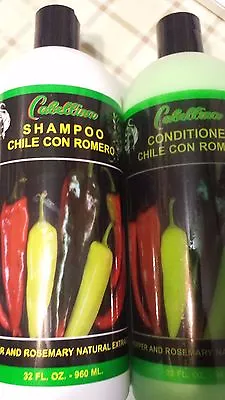 Shampoo & Conditioner Cabellina Natural Pepper & Rosemary Extract  CHILE 32 OZ  • $34.98