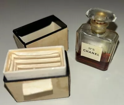 1960s Vintage Chanel No5 Glass Bottle Stopper Original Box Size 9 • $78