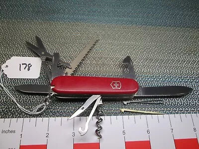 #178 Red Victorinox Swiss Army Huntsman Knife • $12.22