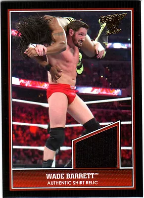 WWE Wade Barrett 2013 Topps Best Of WWE Event Used Shirt Relic Card Black • $11.99