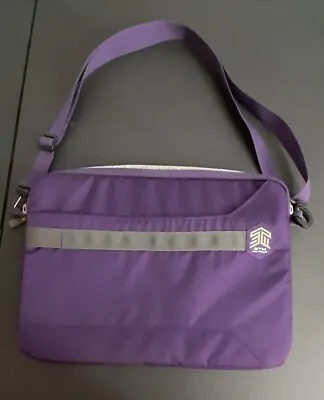 STM Australia Laptop Bag Adj. Strap 2 Outer Pockets Purple Approx. 13.5  X 10  • $15