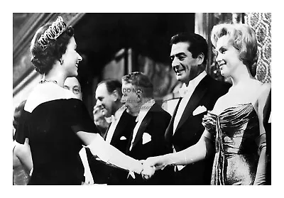 Marylin Monroe Shaking Hands With Queen Elizabeth 1956 4x6 Photo Reprint • $7.97