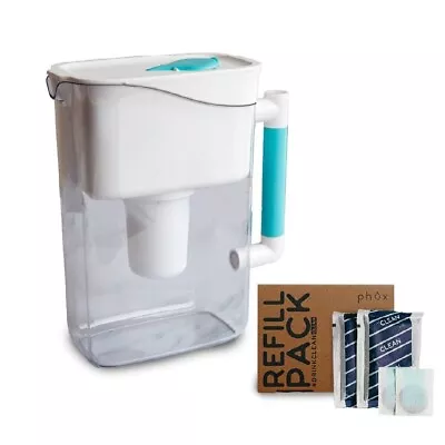 £46.99 • Buy Phox V2 Water Filter 2.8L Plastic Water Filter Jug And Refillable Eco Cartridge