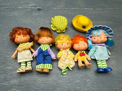 Vintage Strawberry Shortcake Dolls Bundle Lot Of 5 Dolls With Accessories • $59.99