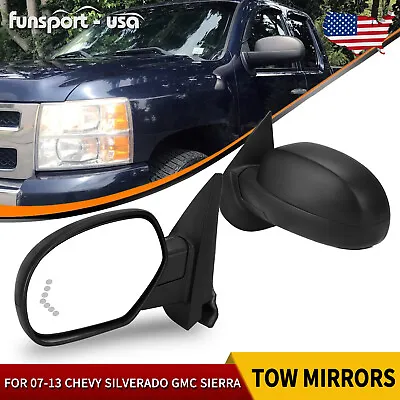 Driver Side Power Heated Tow Mirror For 07-13 Chevy Silverado Sierra 1500 2500 • $55.69