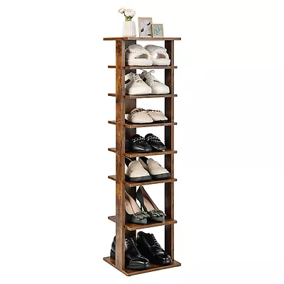 $49.95 • Buy Giantex 7-Tier Industrial Vertical Space Saving Shoe Rack W/ Anti-toppling Devic