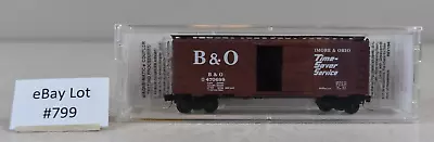 (Lot 799) N Scale Model Micro Trains 40' Box Car Baltimore & Ohio 470699 • $7.99