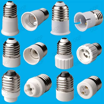 E27 To E14 E27 B22 MR16 GU10 Or GU9 Lamp Socket Fitting Extender/Adaptor/Holder • £1.99