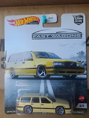 Hotwheels 2021 Fast Wagons - Volvo 850r [yellow] Near Mint Card Good  • $19.54
