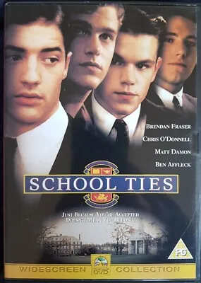 £4.67 • Buy School Ties, DVD Matt Damon Brendon Fraser, In Excellent Condition Free P&P 