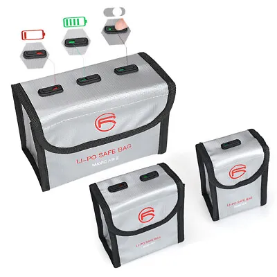 $13.39 • Buy For DJI Mavic Air 2 Drone Lipo Battery Safe Bag Storage Case Guard Protector